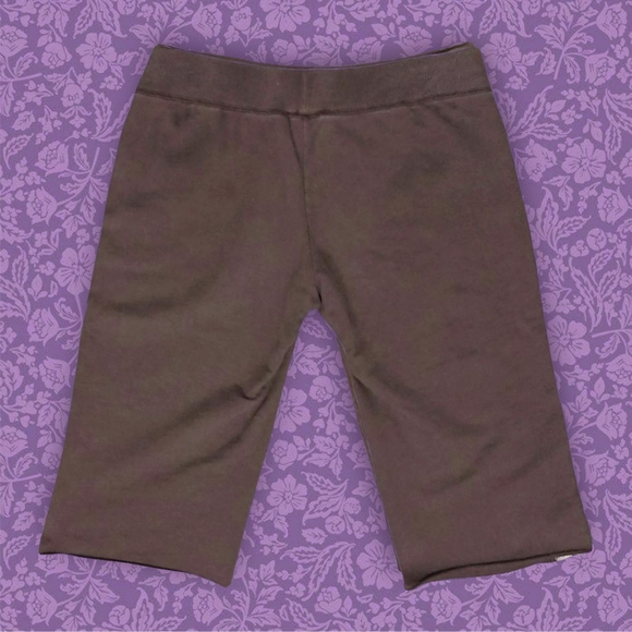 2000s Juicy Couture Brown and Cream Drawstring Shorts Y2k Mcbling | Size M - Picture 2 of 4